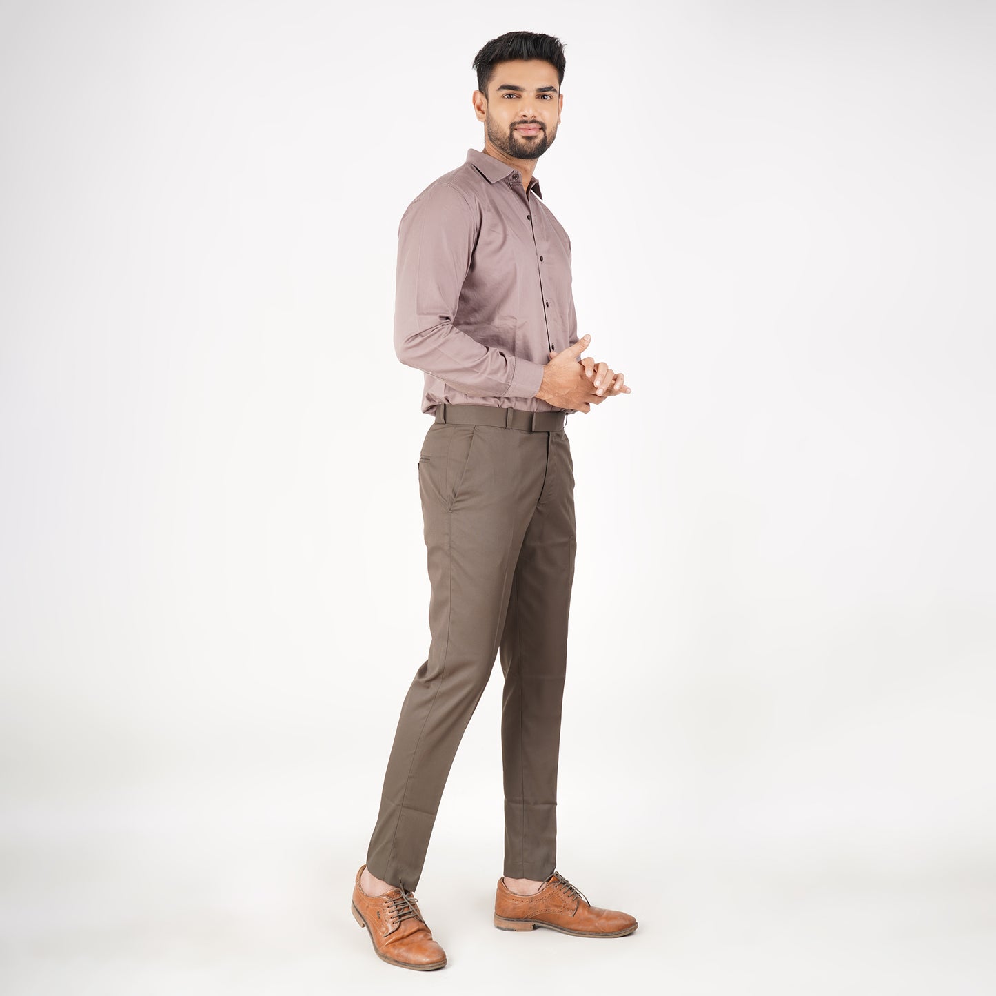 The Camyo Dark Brown Trouser