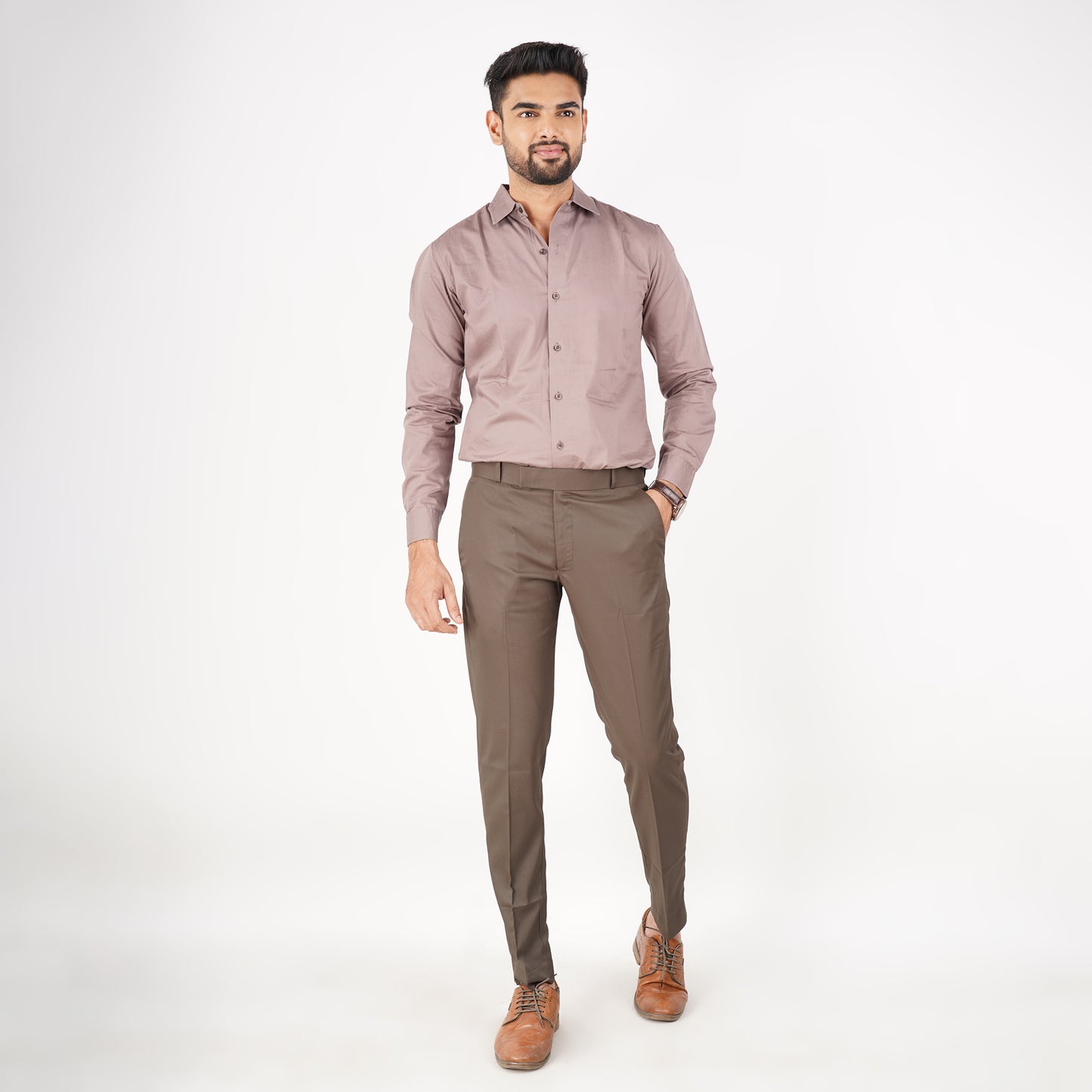 The Camyo Dark Brown Trouser