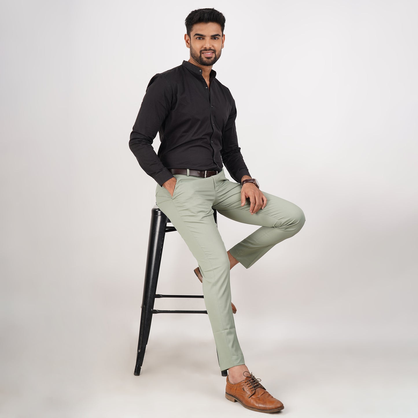 The Camyo Light Green Trouser