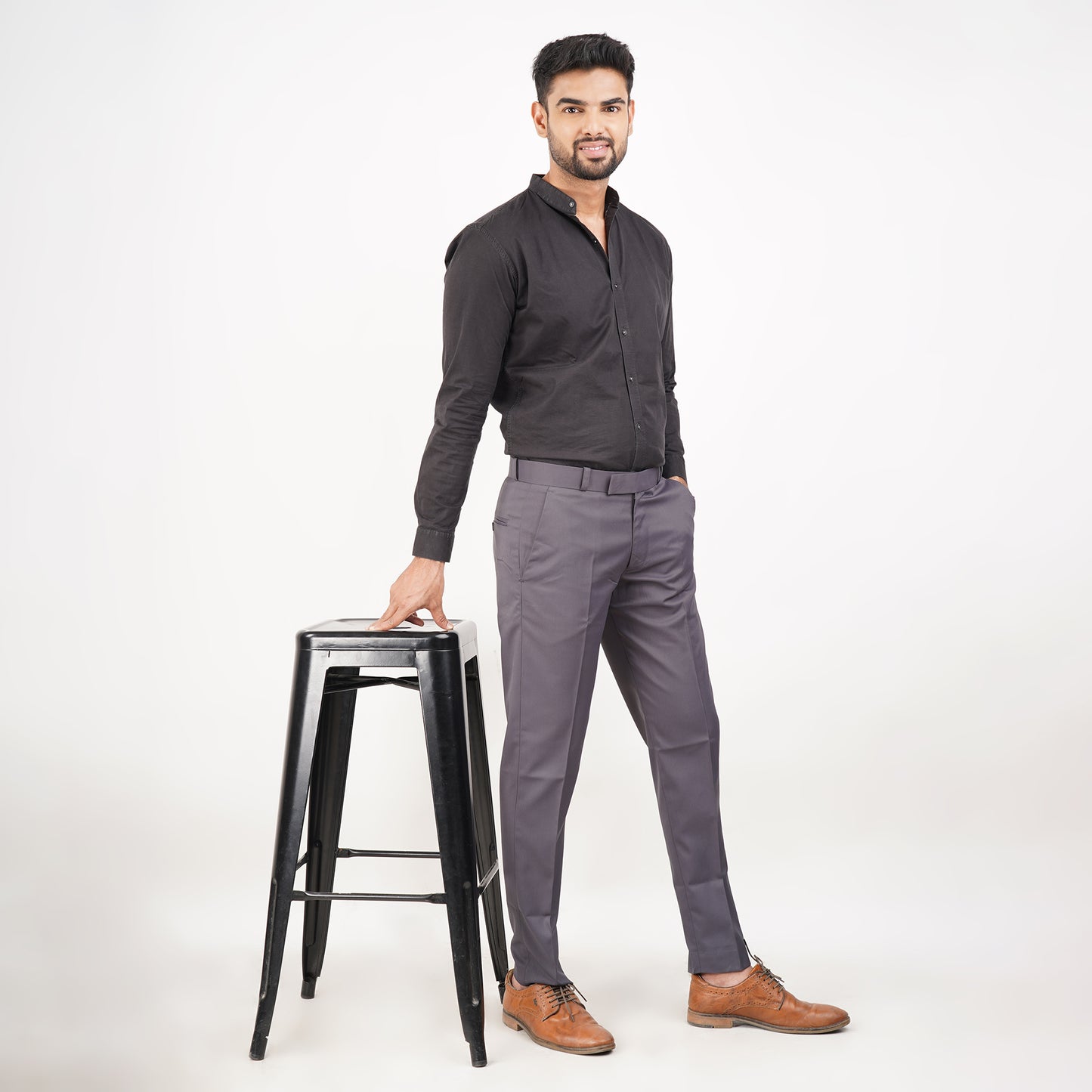 The Camyo Dark Grey Trouser