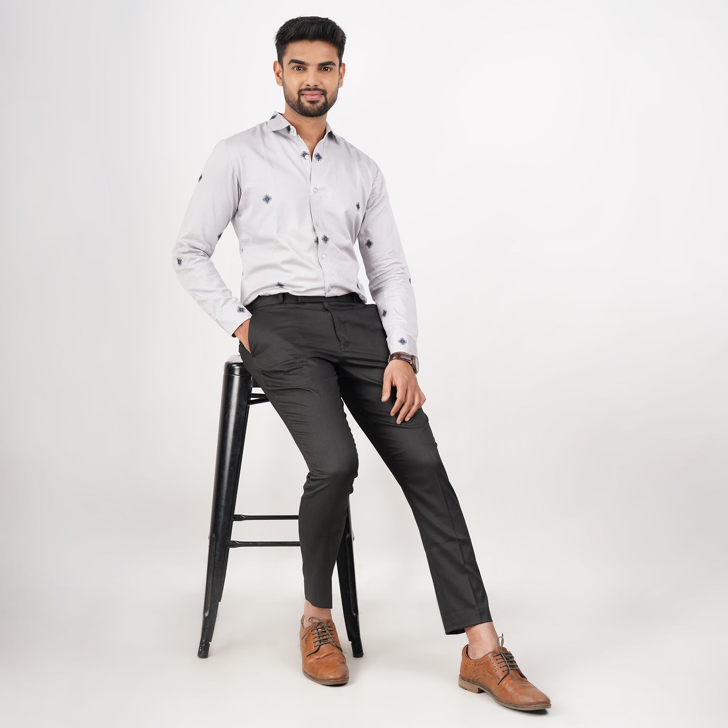 The Camyo Dark Brown Trouser