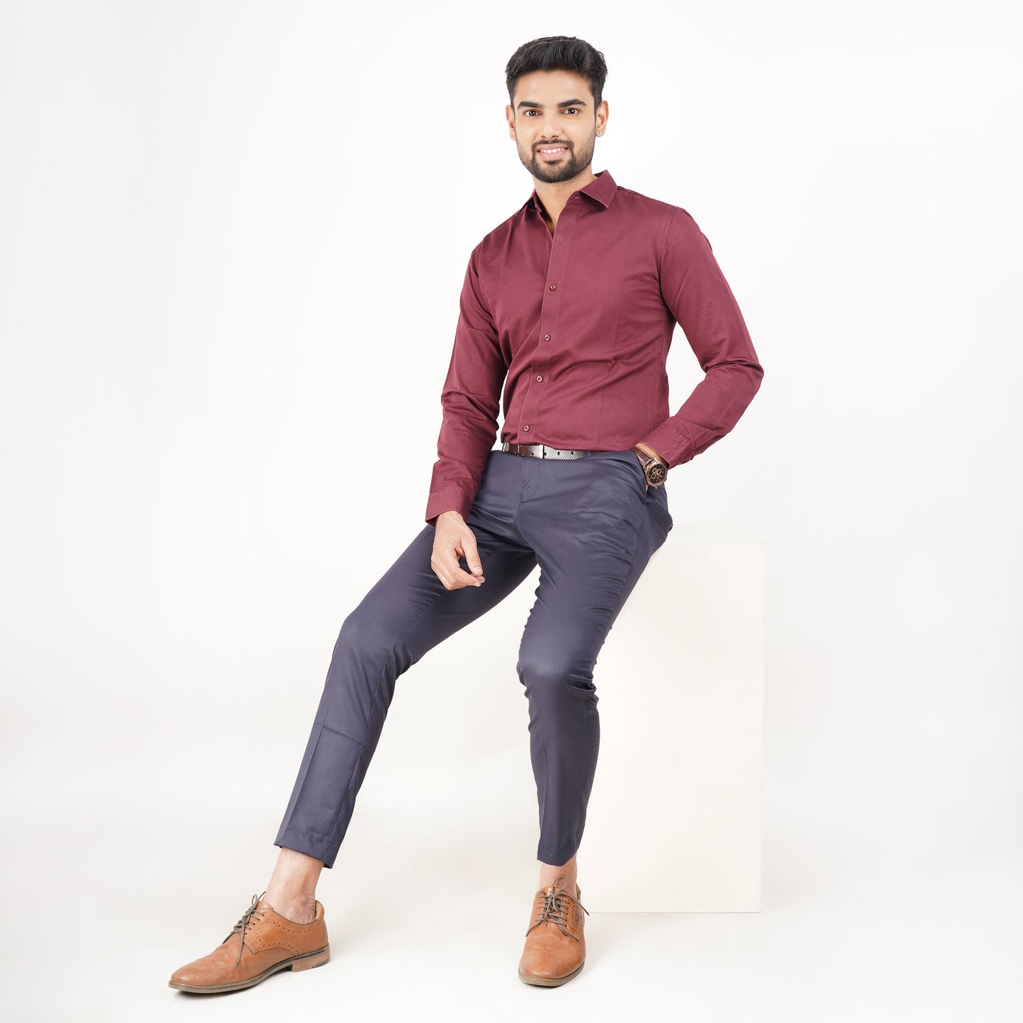 The Camyo Dark Blue Trouser